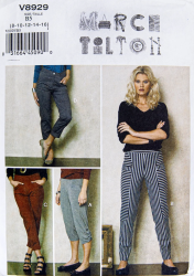 8929 EZ MARCI TILTON LO RISE PANTS,DRAWSTRNG OR NOT PATTERN 8-24 2 sizes choice uncut